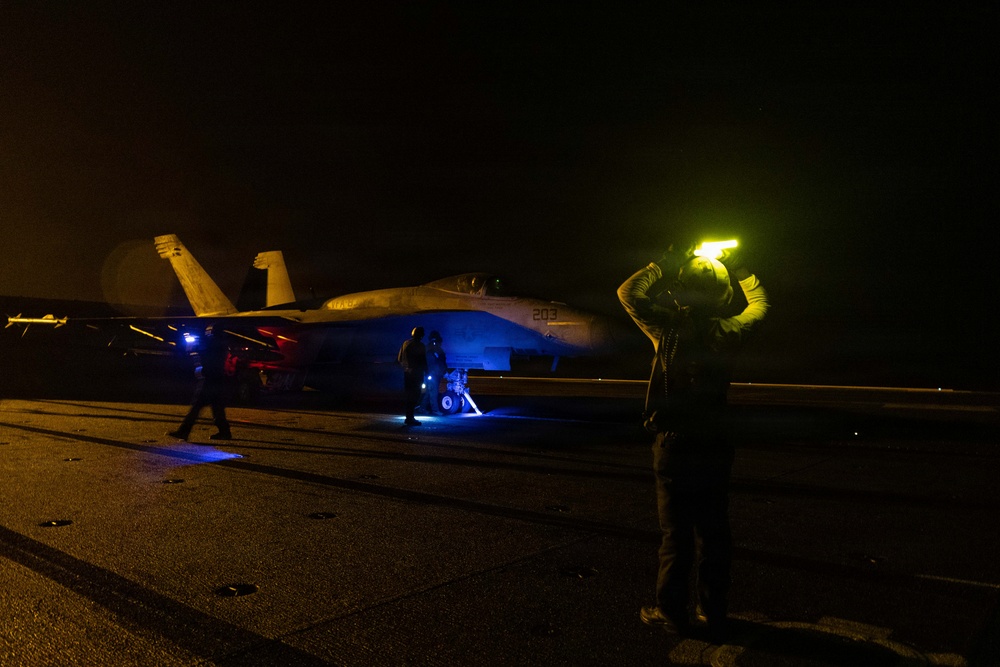 George H.W. Bush Conducts Flight Ops