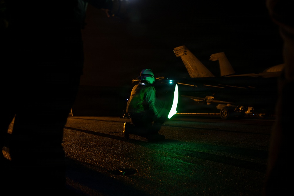 George H.W. Bush Conducts Flight Ops