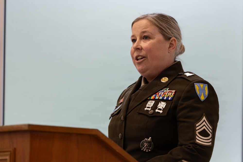 21st TSC Soldier Promoted to Master Sergeant During Ceremony at Panzer Kaserne