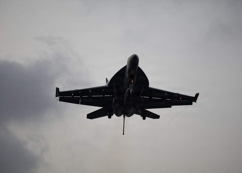 George H.W. Bush Conducts Flight Operations