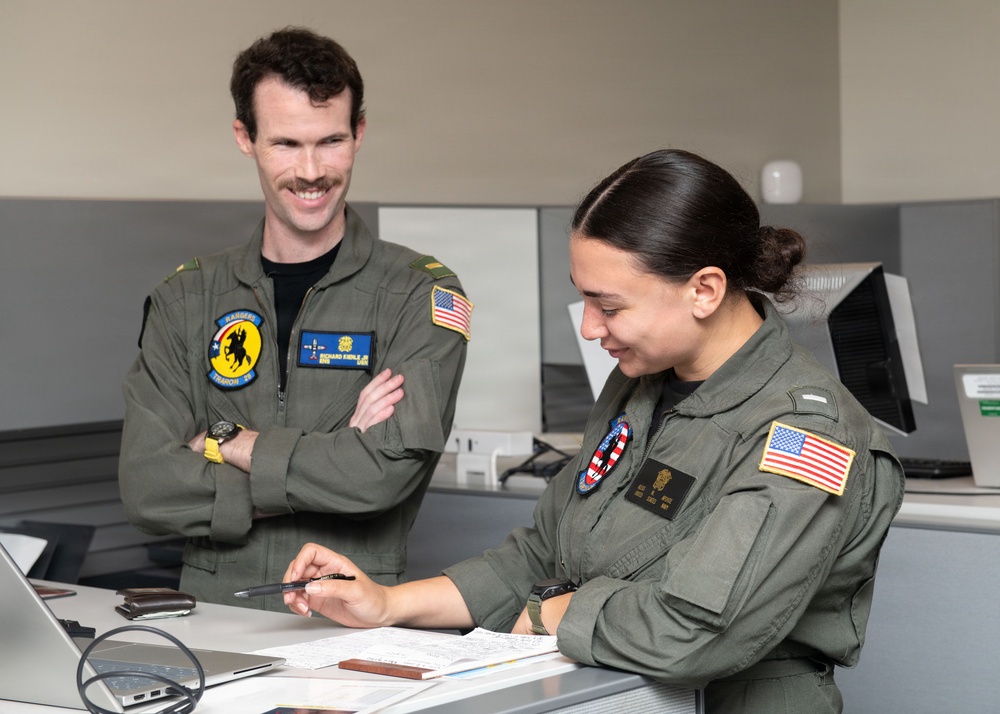 VT-28 Student Naval Aviators Study Flight Procedures