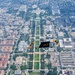 The U.S. Army Parachute Team jumps over Washington Monument for Freedom 250 events