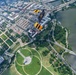 The U.S. Army Parachute Team jumps over Washington Monument for Freedom 250 events