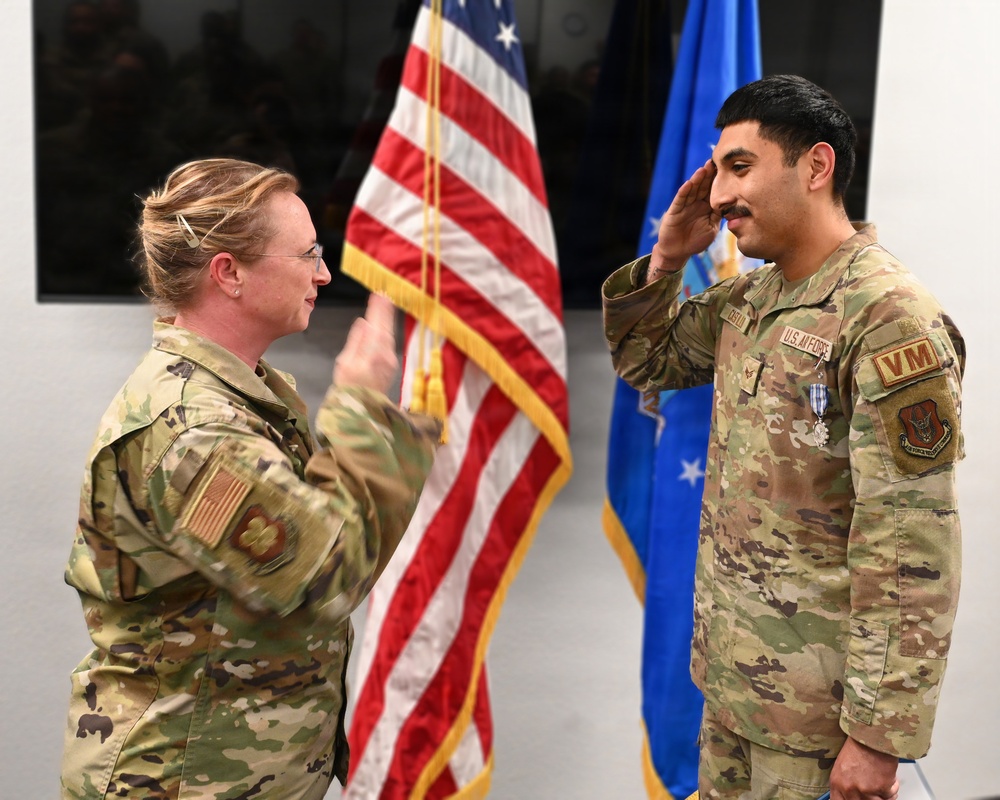 Honored for Service Under Fire: Two Barksdale Citizen Airmen recognized for combat roles