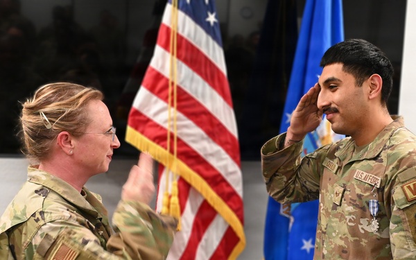 Honored for Service Under Fire: Two Barksdale Citizen Airmen recognized for combat roles