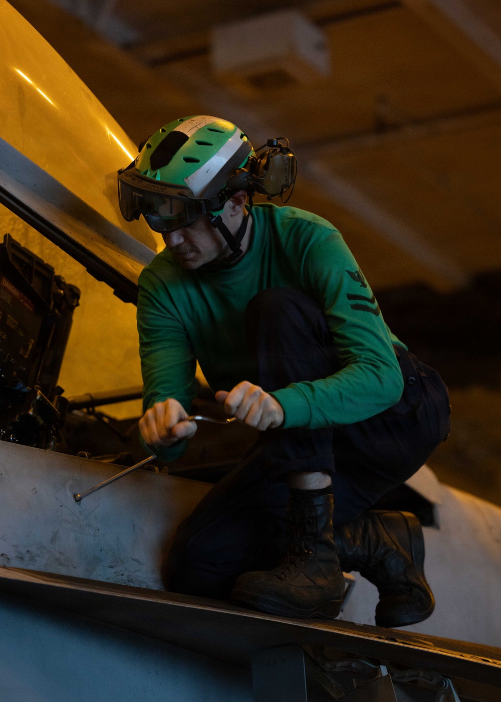 George H.W. Bush Conducts Aircraft Maintenance