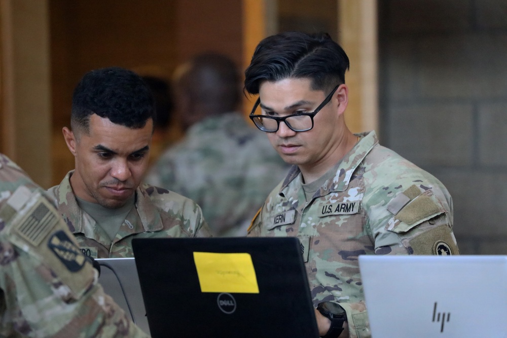 Army Reserve Soldiers strengthen accountability through Tactical Personnel System during Operation Sentinel Justice