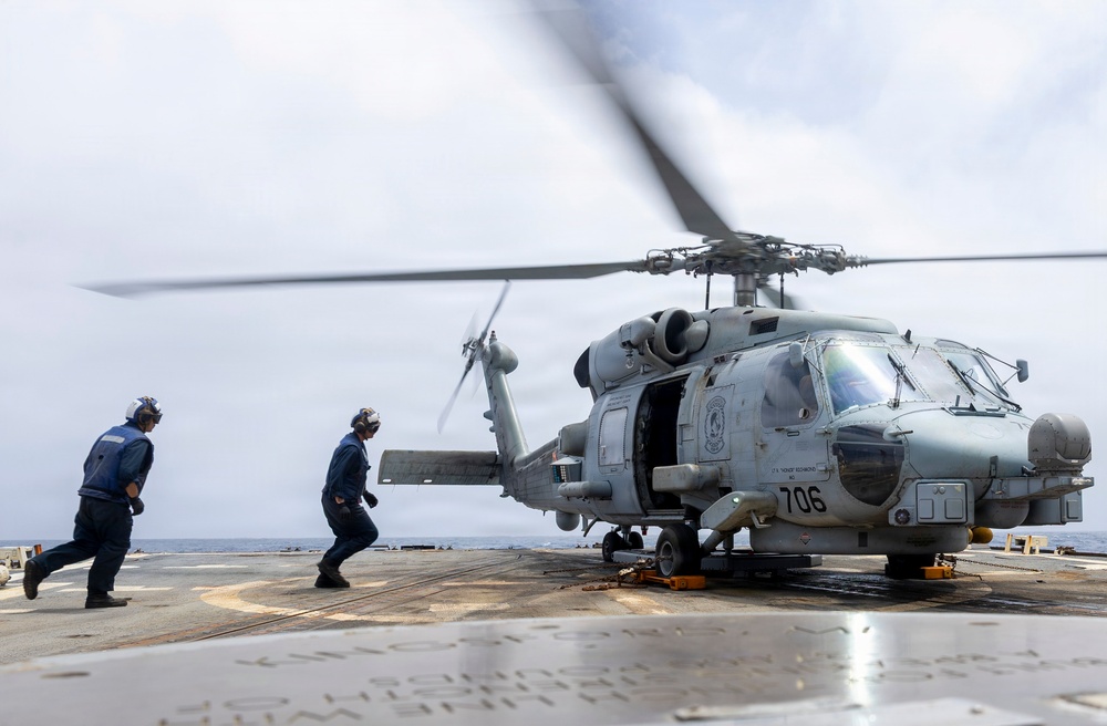 Delbert D. Black Conducts Flight Operations