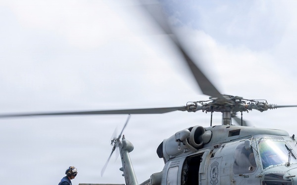 Delbert D. Black Conducts Flight Operations