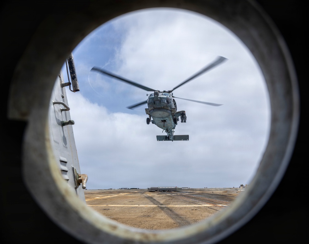 Delbert D. Black Conducts Flight Operations