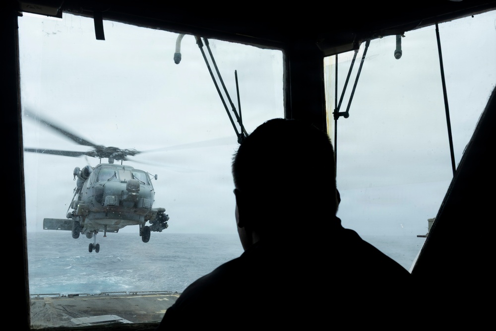 Delbert D. Black Conducts Flight Operations