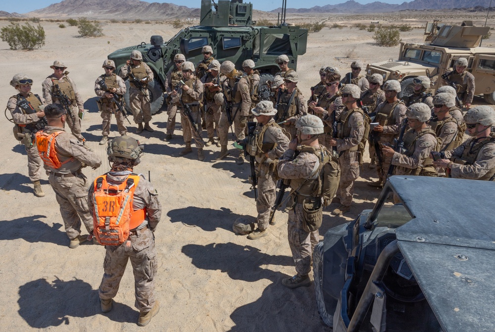 4th Law Enforcement Battalion and Combat Logistics Battalion 23 Conduct Motorized Operations Training