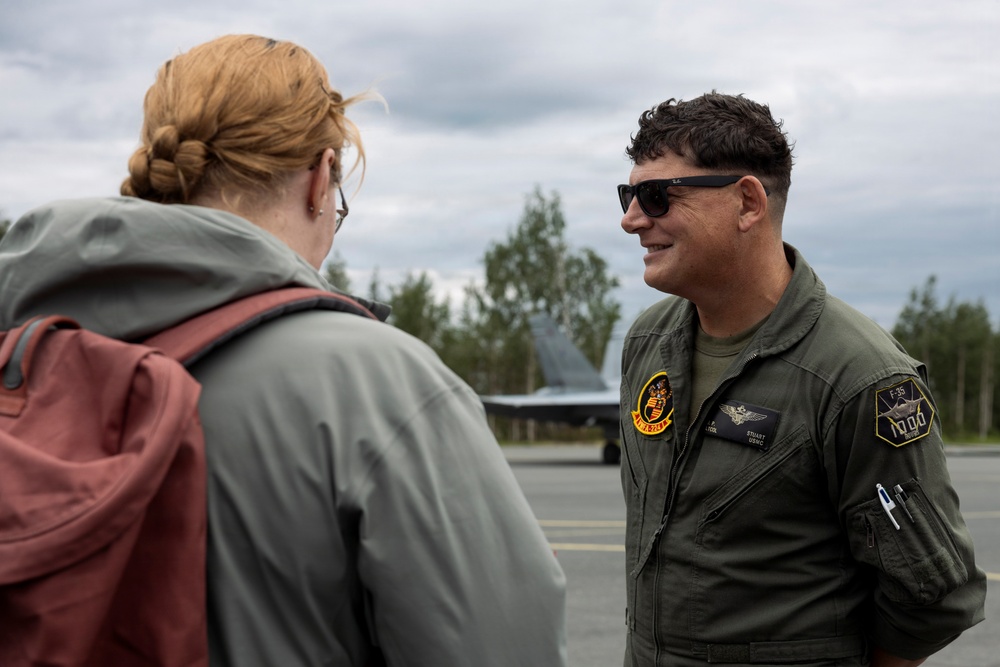 VMFA-224 and NATO service members participate in a media day during Ramstein Flag 2026