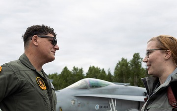 VMFA-224 and NATO service members participate in a media day during Ramstein Flag 2026