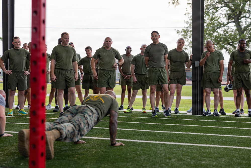 The Sergeant Major of the Marine Corps, Sgt. Maj. Carlos A. Ruiz visits MCAS Cherry Point