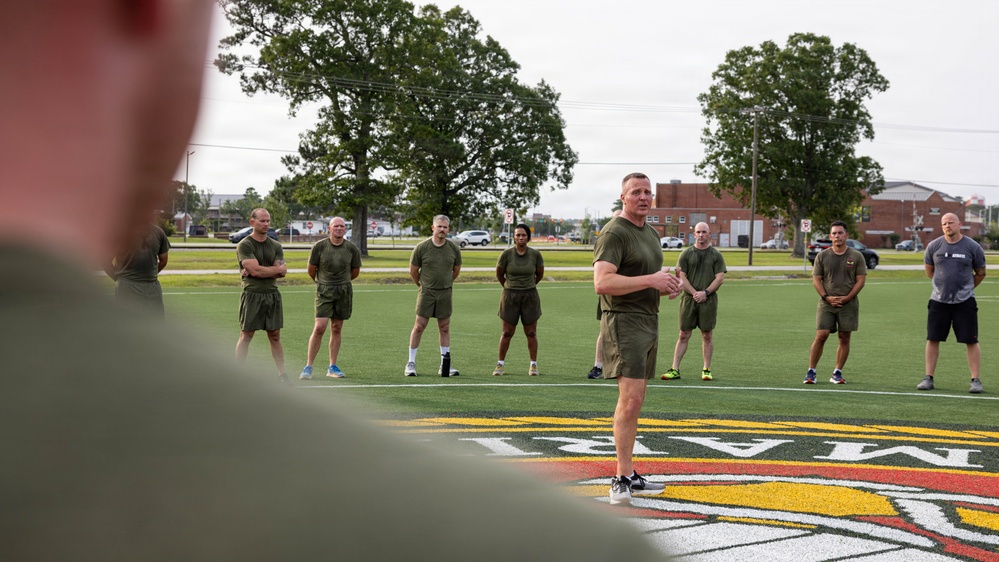 The Sergeant Major of the Marine Corps, Sgt. Maj. Carlos A. Ruiz visits MCAS Cherry Point