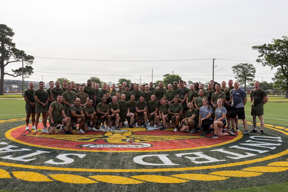 The Sergeant Major of the Marine Corps, Sgt. Maj. Carlos A. Ruiz visits MCAS Cherry Point