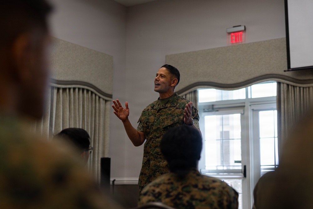 The Sergeant Major of the Marine Corps, Sgt. Maj. Carlos A. Ruiz visits MCAS Cherry Point