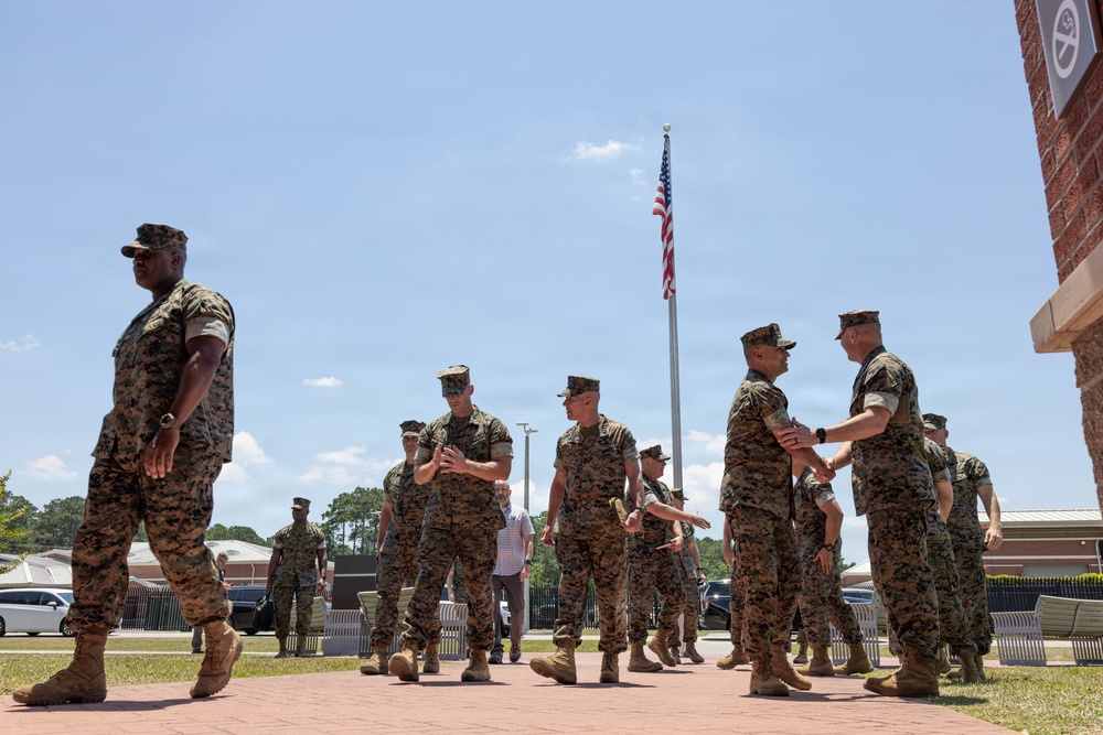 The Commandant, Gen. Eric M. Smith, and the Sergeant Major of the Marine Corps, Sgt. Maj. Carlos A. Ruiz, visit MCAS Cherry Point