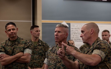 The Commandant, Gen. Eric M. Smith, and the Sergeant Major of the Marine Corps, Sgt. Maj. Carlos A. Ruiz, visit MCAS Cherry Point