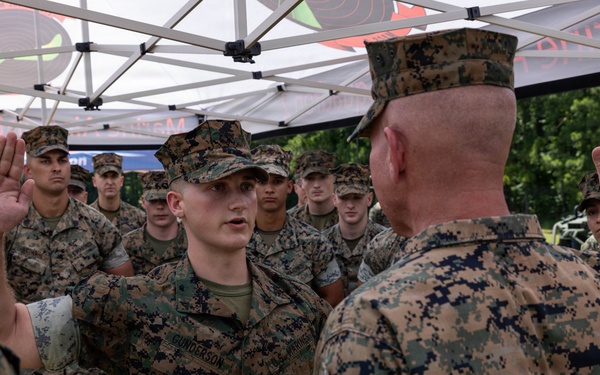 The Commandant, Gen. Eric M. Smith, and the Sergeant Major of the Marine Corps, Sgt. Maj. Carlos A. Ruiz, visit MCAS Cherry Point