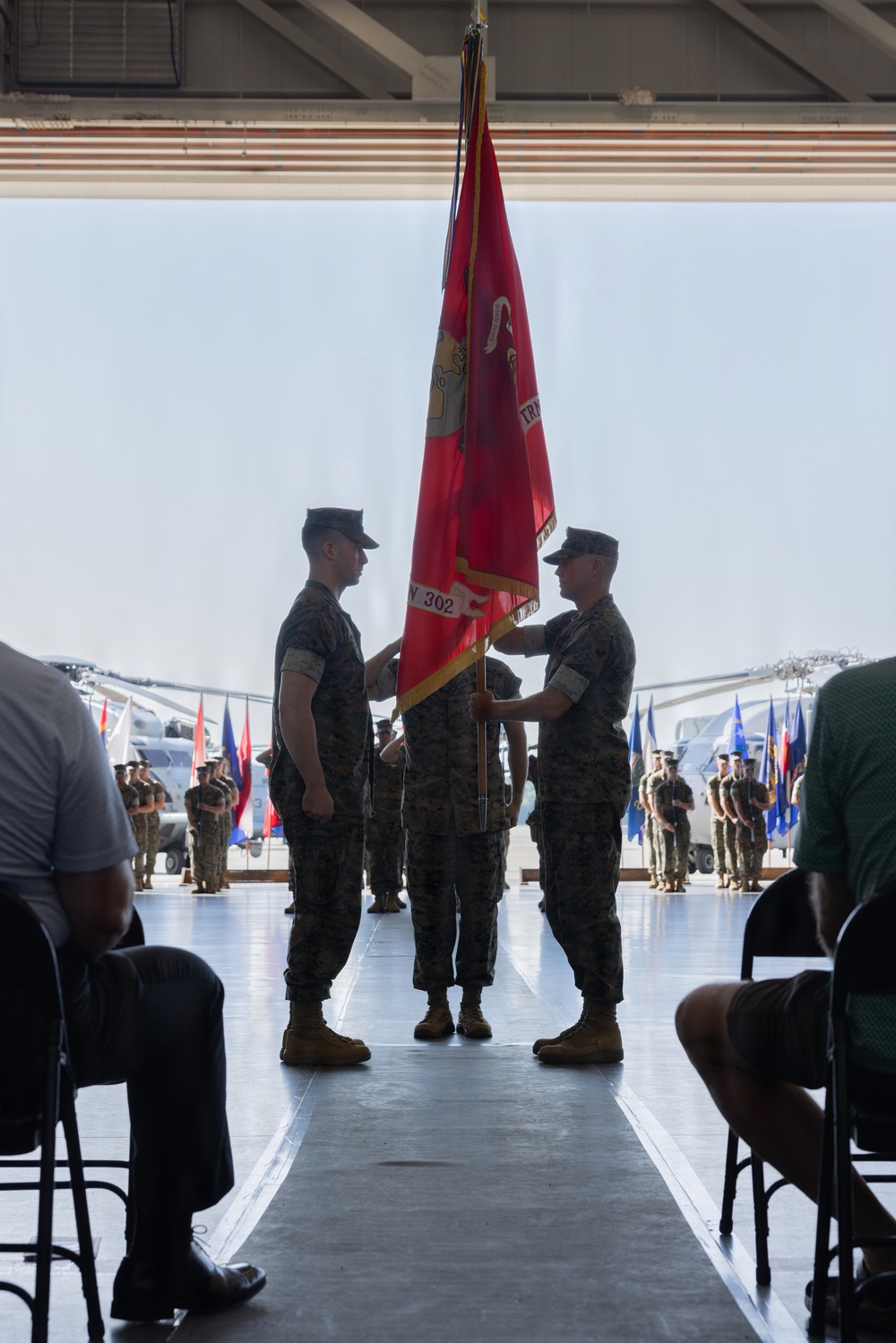 HMHT-302 change of command ceremony