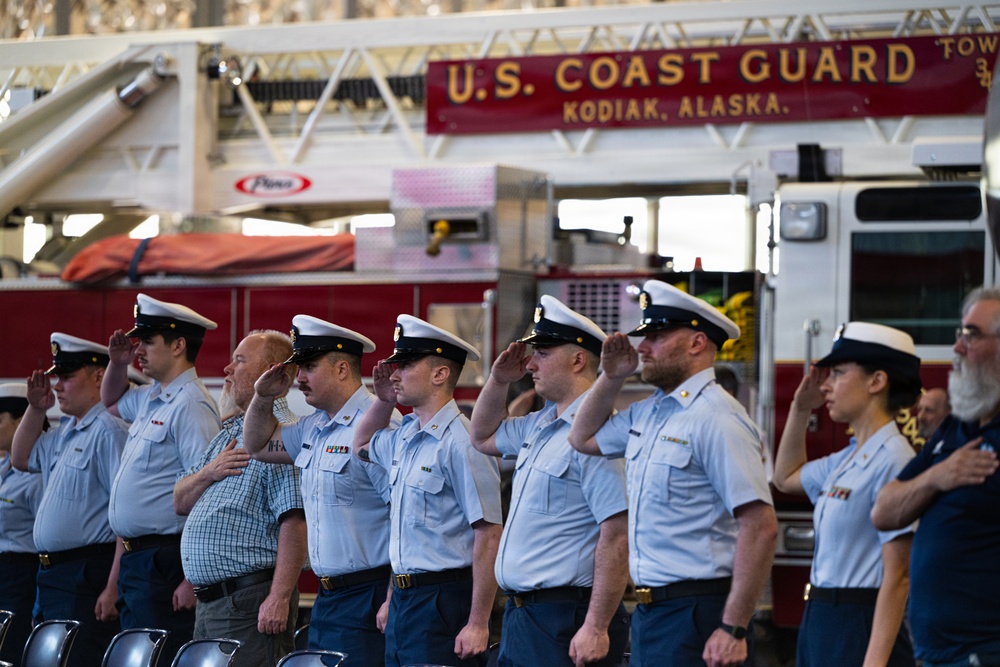 Coast Guard Base Kodiak holds change of command ceremony