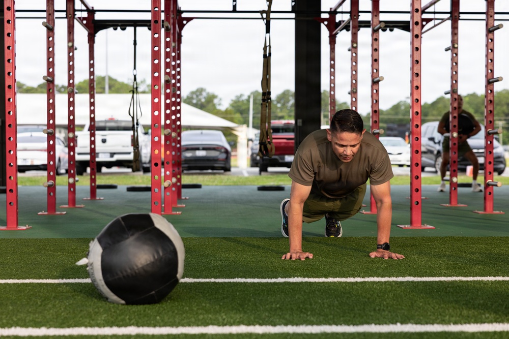 The Sergeant Major of the Marine Corps, Sgt. Maj. Carlos A. Ruiz visits MCAS Cherry Point