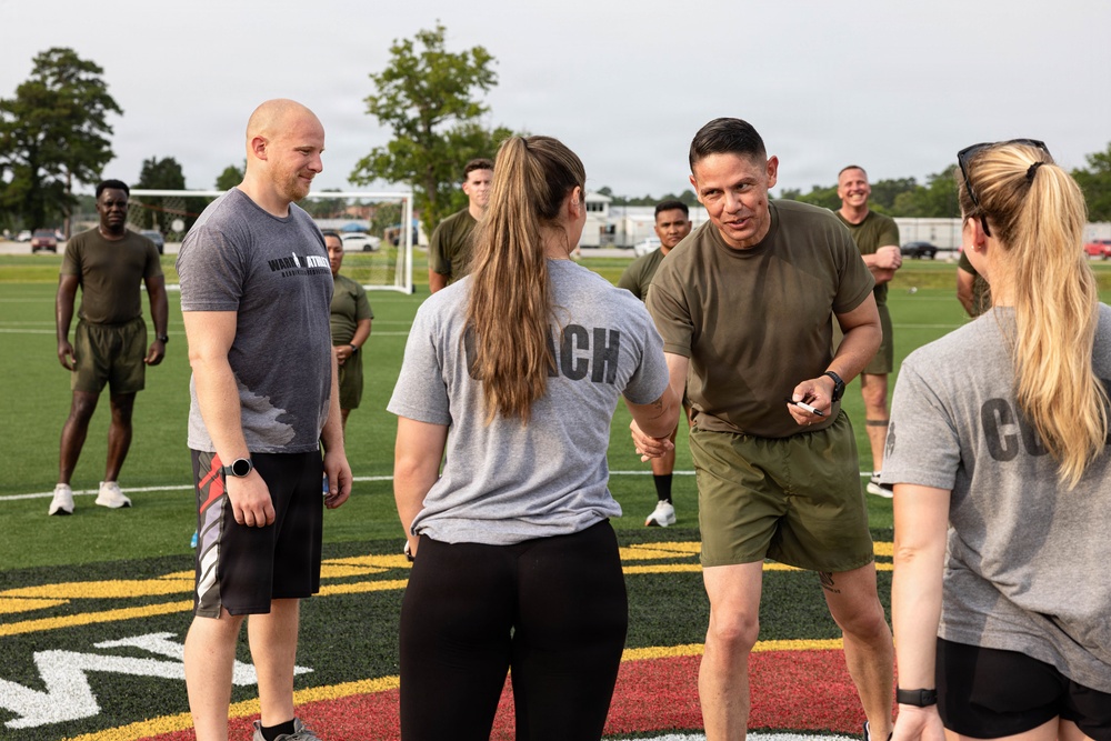 The Sergeant Major of the Marine Corps, Sgt. Maj. Carlos A. Ruiz visits MCAS Cherry Point