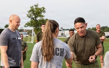 The Sergeant Major of the Marine Corps, Sgt. Maj. Carlos A. Ruiz visits MCAS Cherry Point