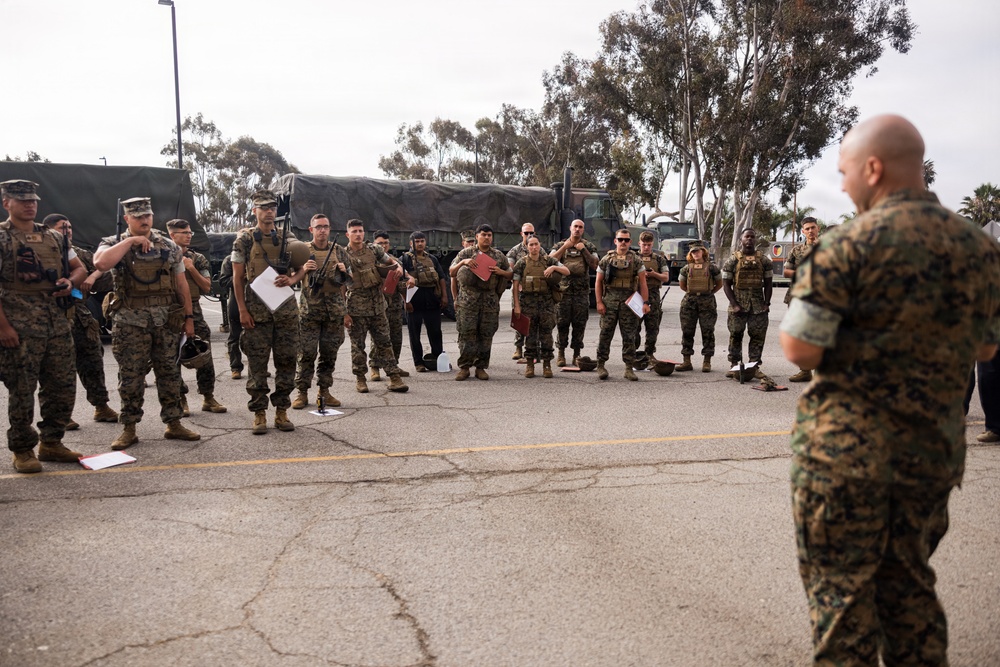 9th Communication Battalion executes road march