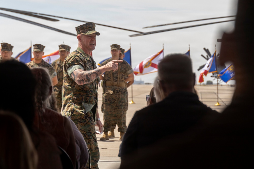 HMH-466 Change of Command Ceremony