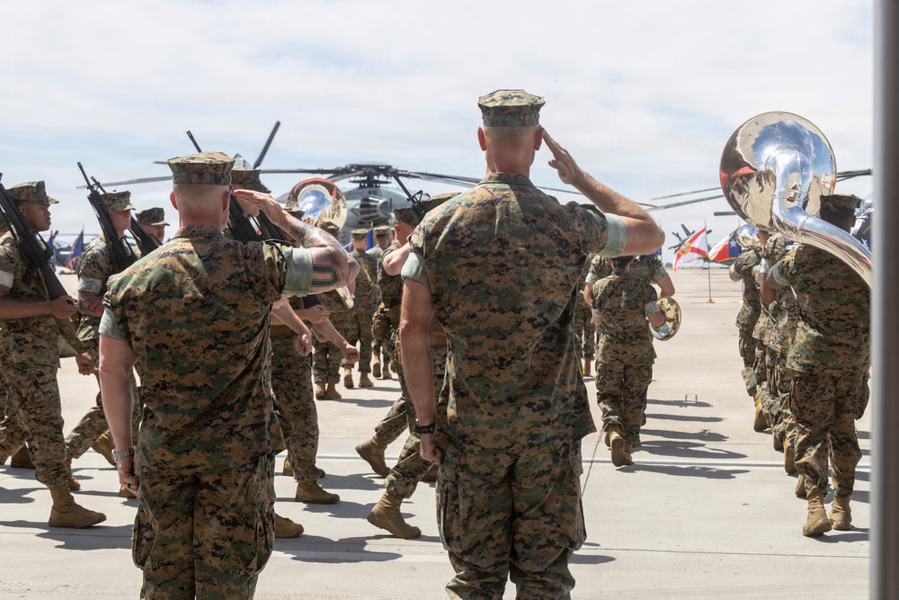 HMH-466 Change of Command Ceremony