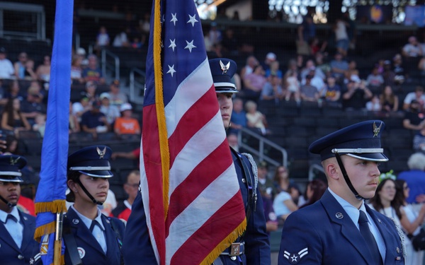 Creech Air Force Base honors Airmen during re-enlistment ceremony