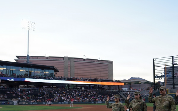 Creech Air Force Base honors Airmen during re-enlistment ceremony