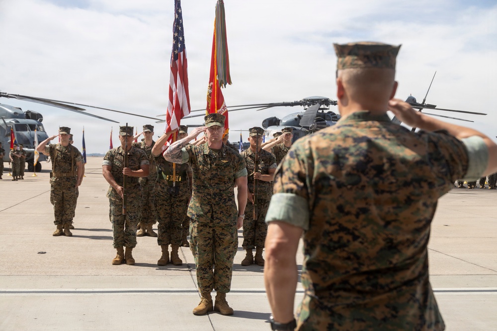 HMH-466 Change of Command Ceremony