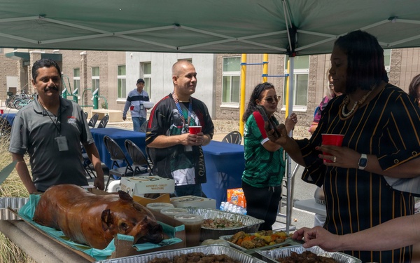 Naval Base San Diego Unaccompanied Housing staff Hail And Farewell for Ms. Regina Skaggs and Jose Dopeno.