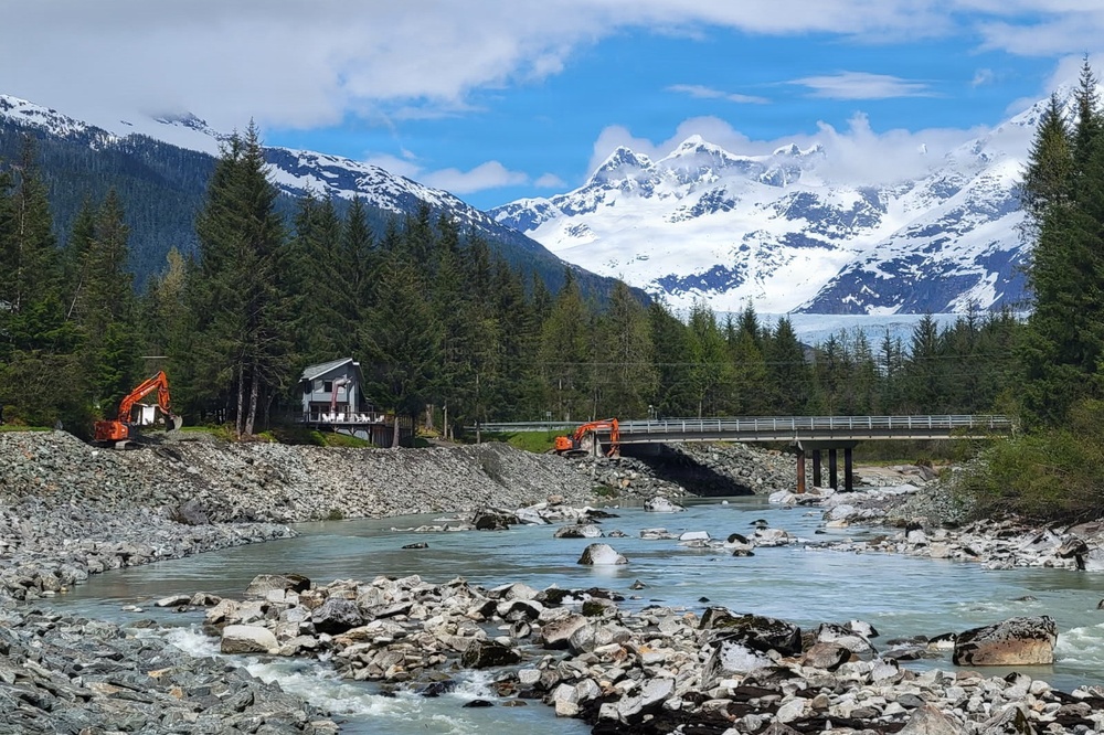 USACE and CBJ continue flood fighting efforts in Mendenhall Valley