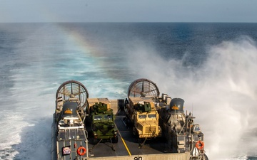 USS Essex conducts Landing Craft, Air Cushion (LCAC) operations