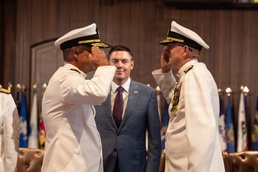 Vice Adm. Douglas L. Williams Relieves Vice Adm. Johnny Wolfe Jr. at Portfolio Acquisition Executive Strategic Systems Programs Change of Command Ceremony