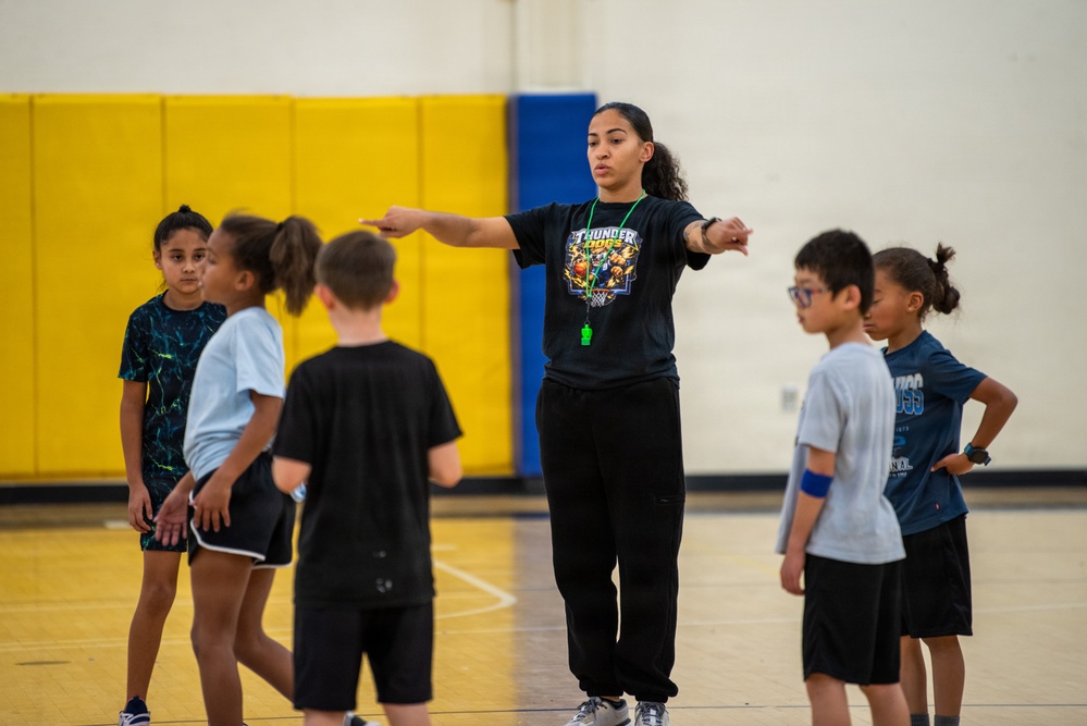 Leading on and off the court: 1st Lt. Copeland gives back through youth basketball