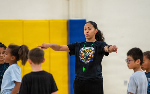 Leading on and off the court: 1st Lt. Copeland gives back through youth basketball