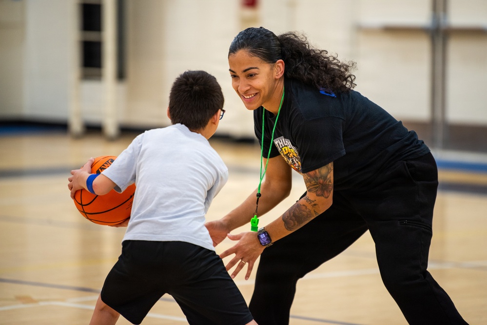 Leading on and off the court: 1st Lt. Copeland gives back through youth basketball
