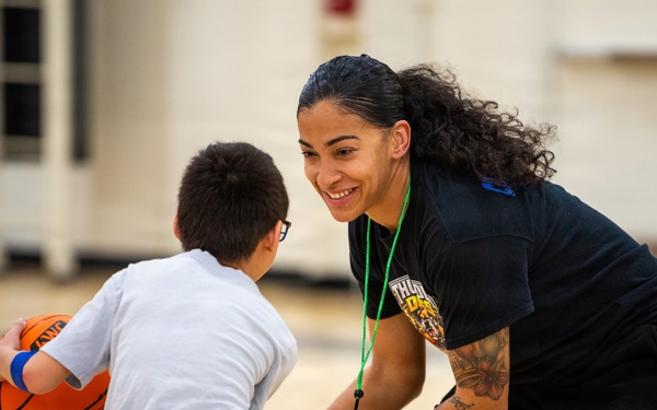 Leading on and off the court: 1st Lt. Copeland gives back through youth basketball
