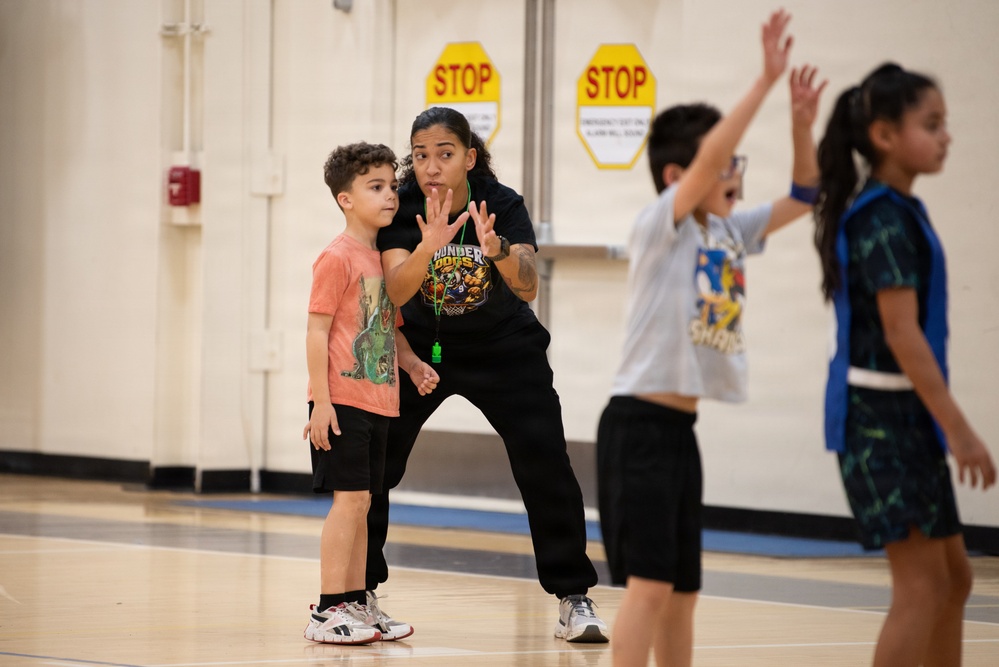 Leading on and off the court: 1st Lt. Copeland gives back through youth basketball