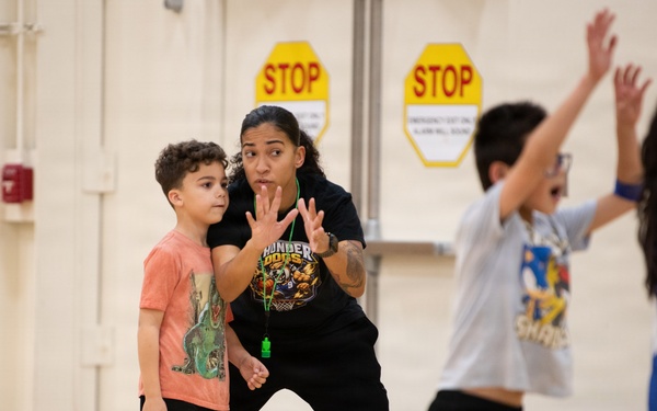 Leading on and off the court: 1st Lt. Copeland gives back through youth basketball