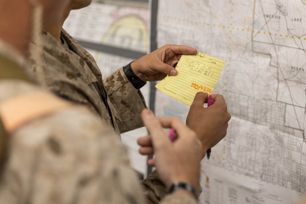 U.S. Marines Conduct Command Post Exercise at MCAGCC