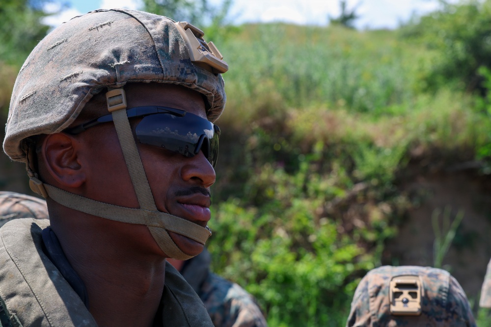 U.S. Marines and Romanian forces conduct combat rubber raiding craft operations in Romania