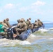 U.S. Marines and Romanian forces conduct combat rubber raiding craft operations in Romania