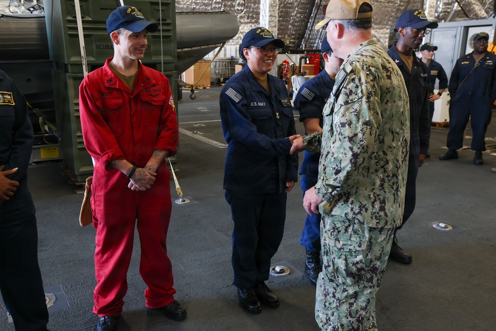 Rear Adm. T.J. Zerr Welcomes Home USS Augusta (LCS 34)